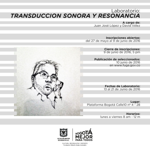 Laboratorio Transducción y grabación - Plataforma Bogotá