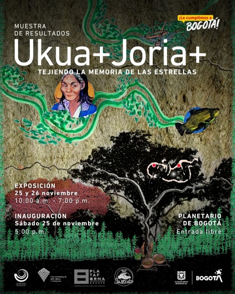 Socialización de resultados - “Ukua+ Joria+ : Tejiendo la memoria de las estrellas”,  laboratorio Tecnologías Ancestrales: Cosmogonías Amazónicas, universo, vida y tejido