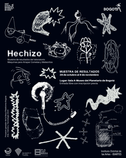 Poster de invitación a muestra de resultados del laboratorio de Máquinas